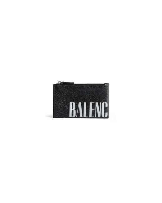 Balenciaga Black Editor Long Coin And Card Holder for men