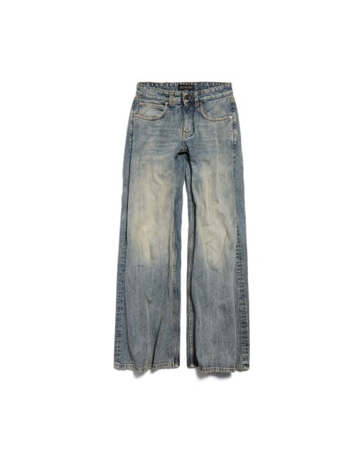 Balenciaga Gray Low Waist Baggy Pants