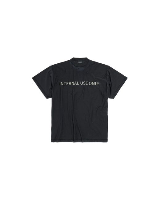 Balenciaga Black Internal Use Only Inside-out T-shirt Oversized
