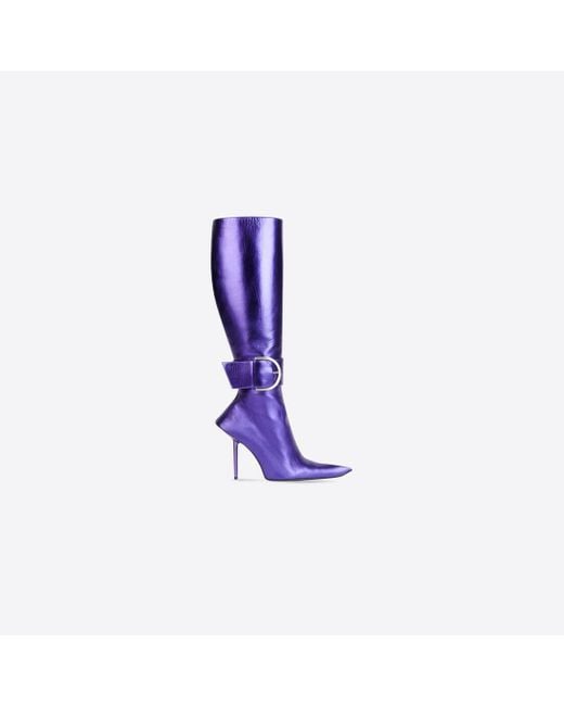 Balenciaga Purple Essex 110mm Boot