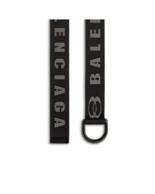 Balenciaga Black D Ring Belt for men