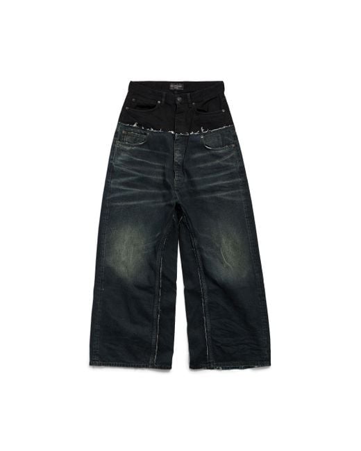 Balenciaga Black Cut-up baggy Pants