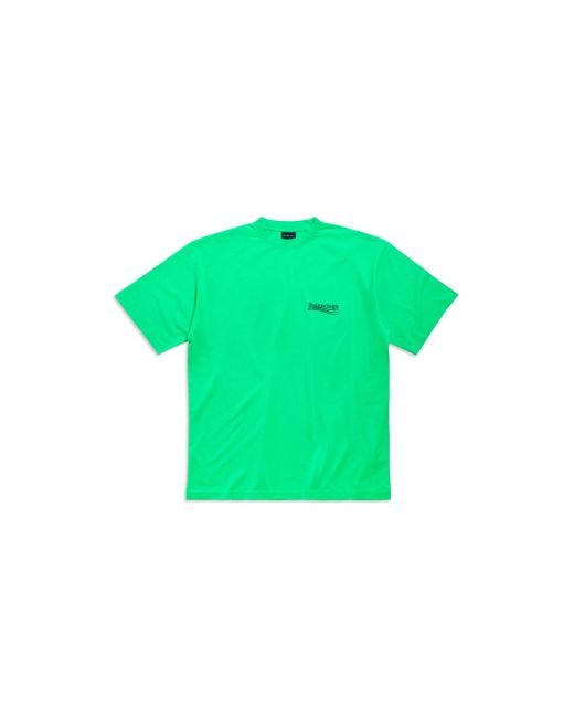 Balenciaga Political campaign t-shirt large fit in Green für Herren