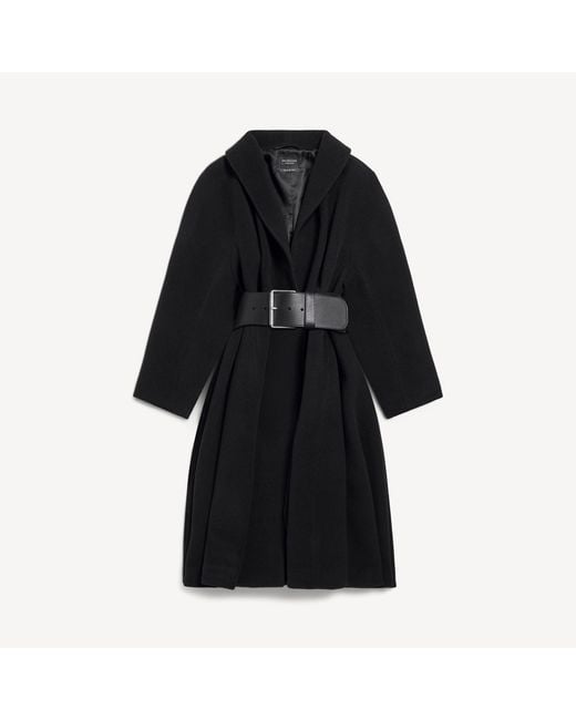 Abrigo Wrap Balenciaga de color Black
