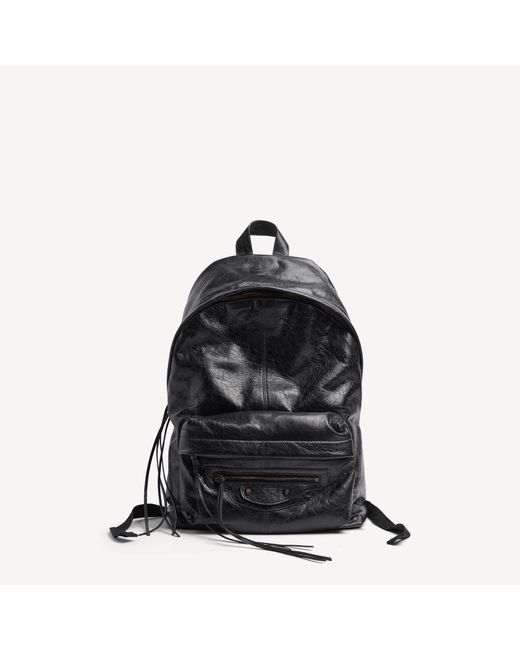 Balenciaga Black Le City Backpack for men