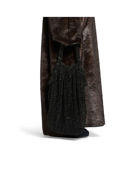 Balenciaga Black 24/7 Large Bag With Rhinestones