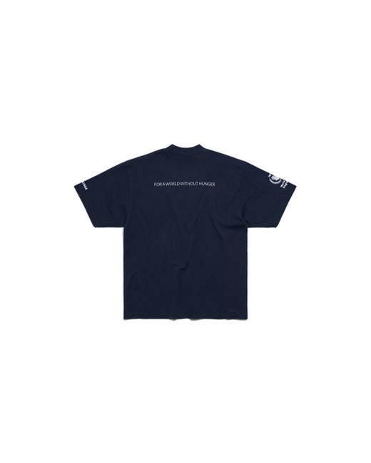 Balenciaga Blue Wfp T-shirt Medium Fit