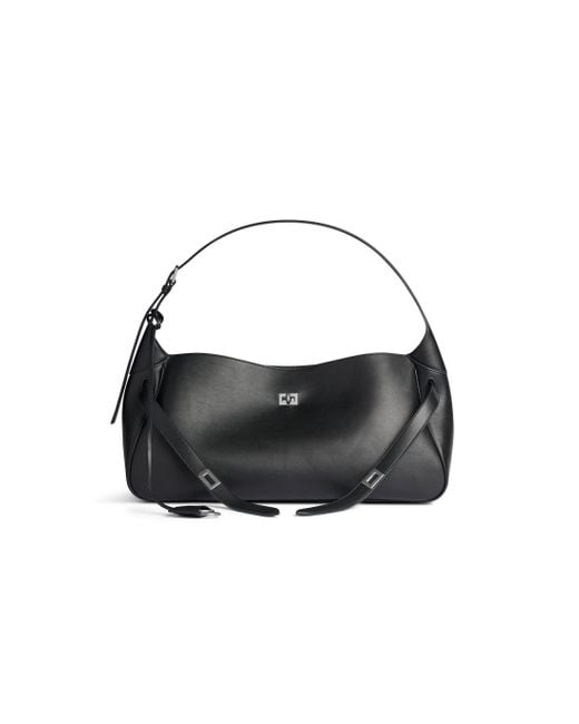 トートバッグ BALENCIAGA Black Leather Medium Bel Air Shoulder Bag Bel Air Medium leather tote bag in black - Balenciaga
