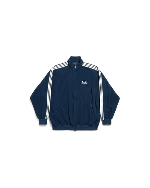 Balenciaga Blue Loop Sports Icon Zip-Up Jacket
