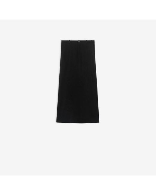 Balenciaga Black Tailored Maxi Skirt for men