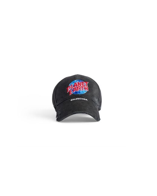 Balenciaga Planet Earth Cap in Blue for Men | Lyst UK