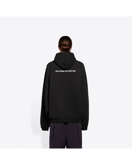 Balenciaga Alien Sport Hoodie in Black for Men Lyst