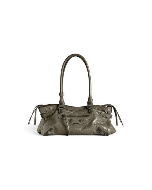 Balenciaga Gray Le City Bag East-west