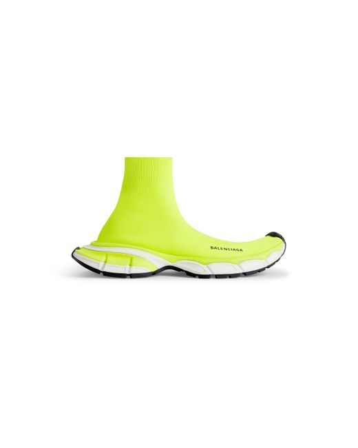 Balenciaga 3xl sock sneaker aus recyceltem strick in Yellow für Herren