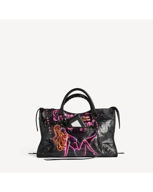 Balenciaga Purple Le City Bag Medium