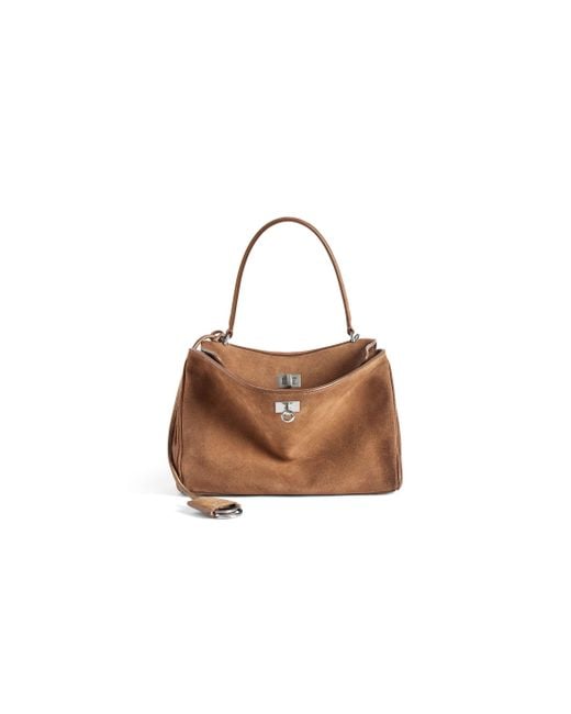 Balenciaga Brown Rodeo Handbag Small