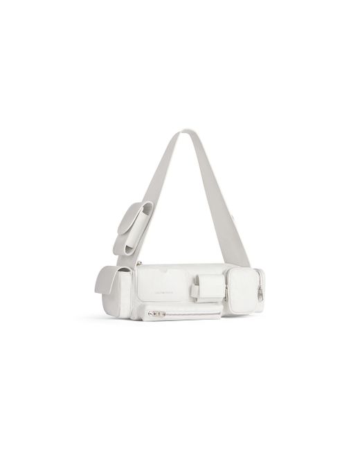 Balenciaga White Superbusy Xs Sling Bag