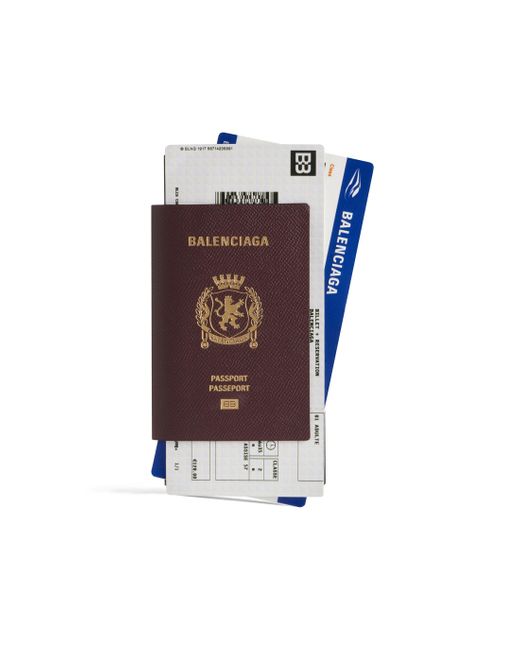 Balenciaga Passport längliche brieftasche 2 tickets in Brown für Herren