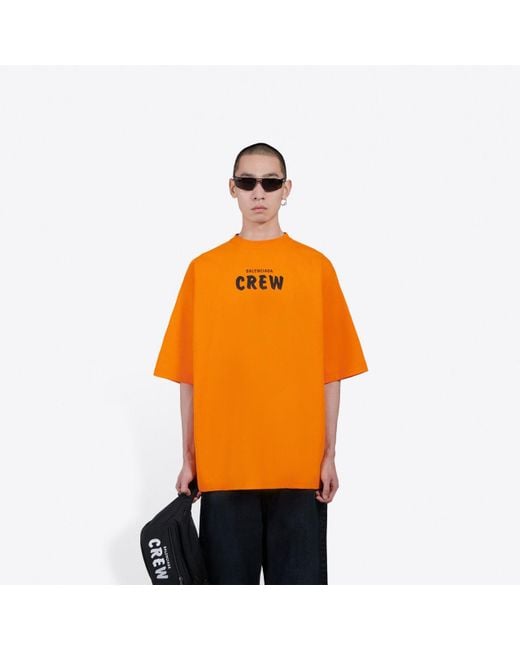 balenciaga orange shirt