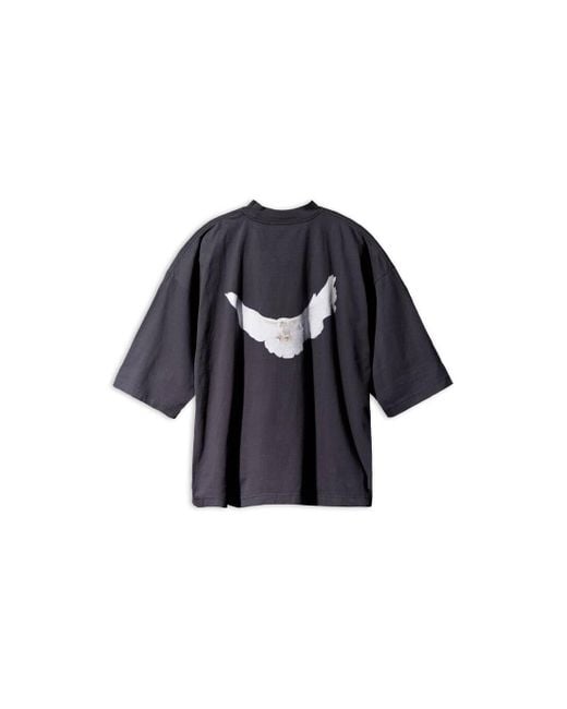 Balenciaga Yeezy Gap Engineered By Dove 3/4 Sleeve Tee in Black