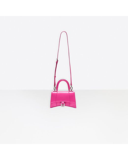 Balenciaga Hourglass Small Top Handle Bag in Pink | Lyst