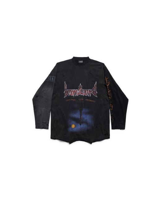 BALENCIAGA＊PARIS MOON UPSIDE DOWN ロングスリーブ＊送料込 Balenciaga Paris Moon Upside Down Long Sleeve T-Shirt