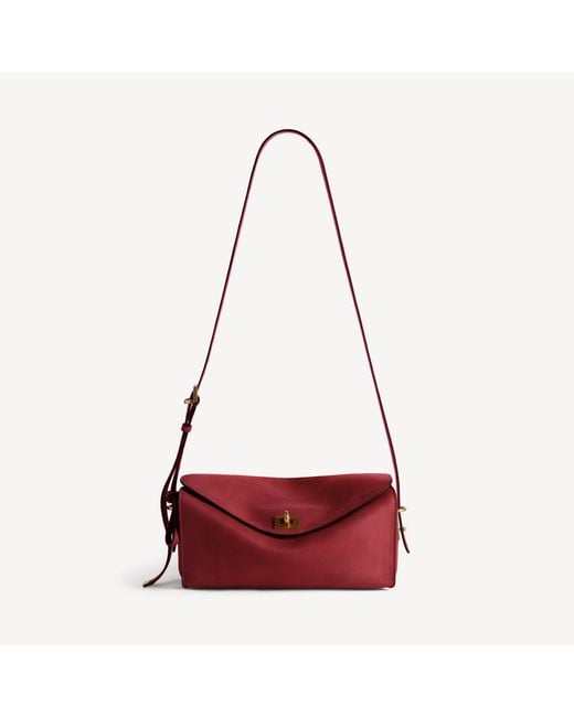 Balenciaga Red Le 7 Shoulder Bag Medium