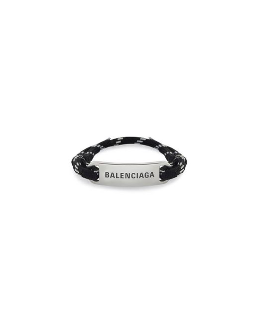 Balenciaga Plate Bracelet in Black | Lyst