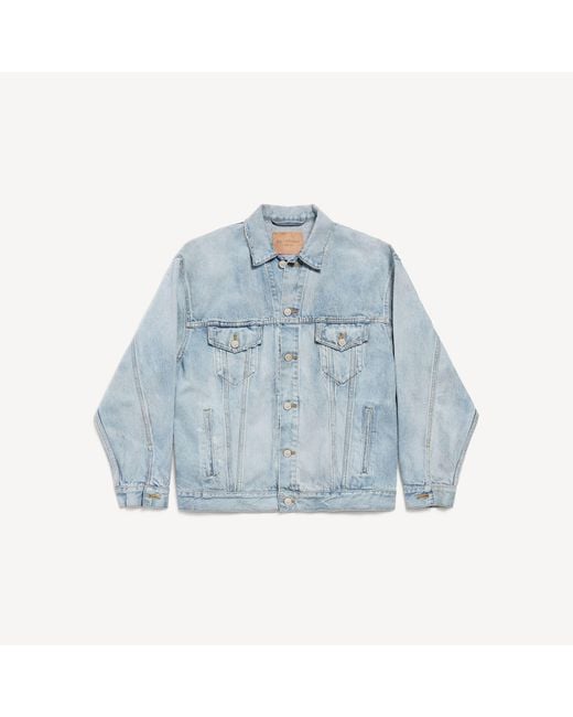 Balenciaga Blue Denim Jacket Regular Fit