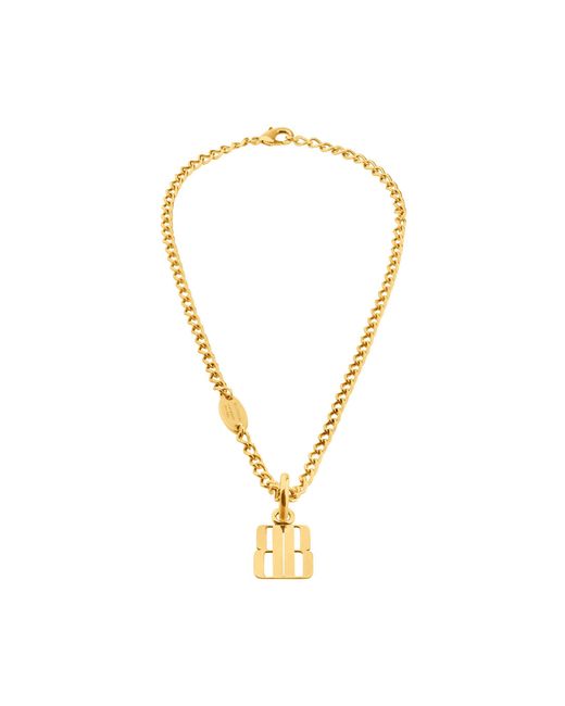 Balenciaga Metallic Nano Thin Necklace