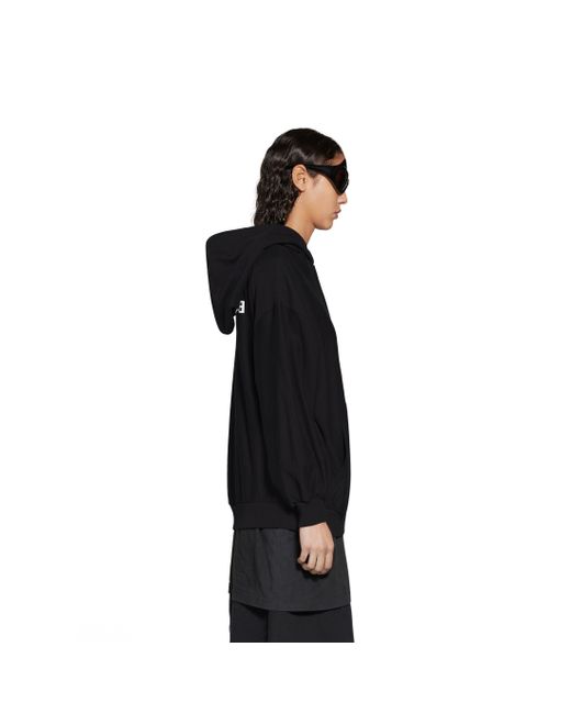 Balenciaga Black Mirror Zip-up Hoodie Small Fit for men