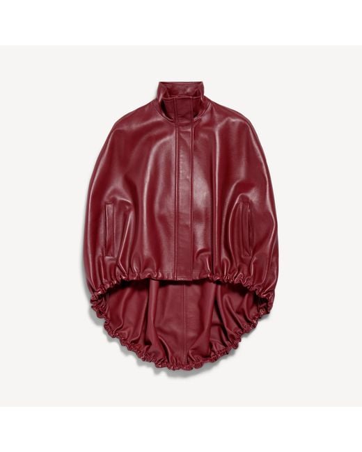 Balenciaga Red Short Cape