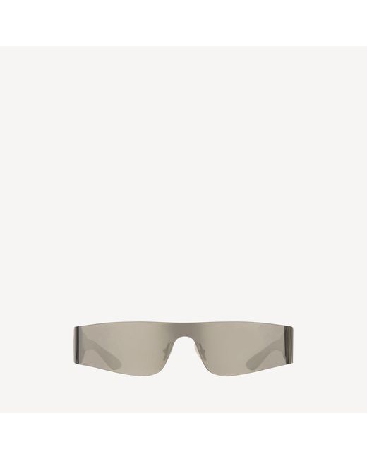 Balenciaga Gray Mono Rectangle Sunglasses