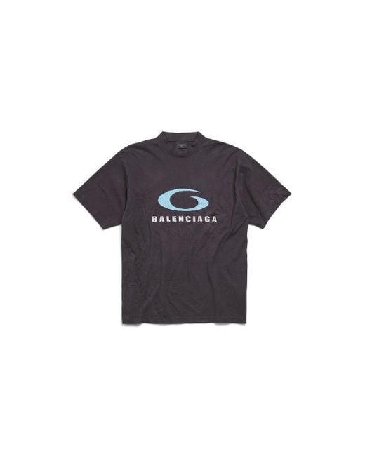 Balenciaga Black Loop Sports Medium Fit T-Shirt, Short Sleeves, 100% Cotton for men