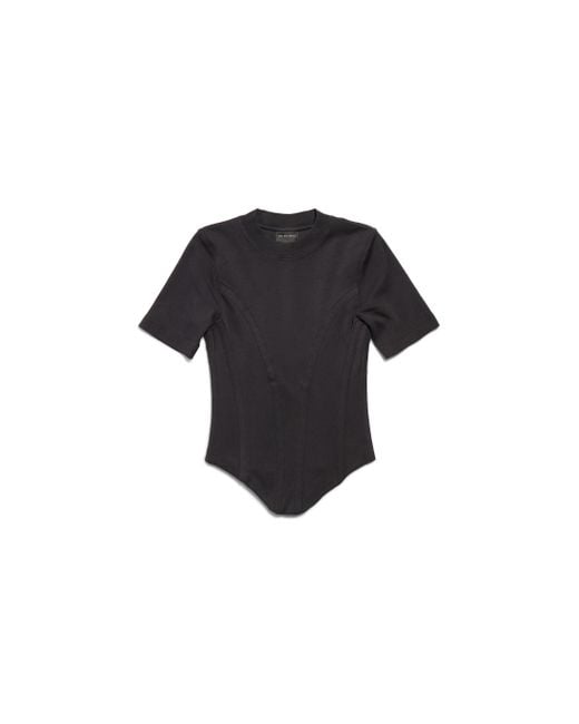 Balenciaga Black Corseted T-Shirt