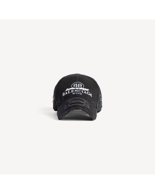 Balenciaga Black Upcycled Cap for men