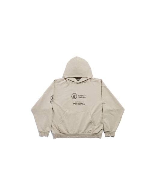 Balenciaga Natural Wfp Hoodie Medium Fit