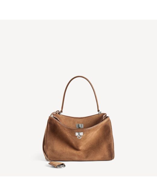 Balenciaga Brown Rodeo Handbag Small