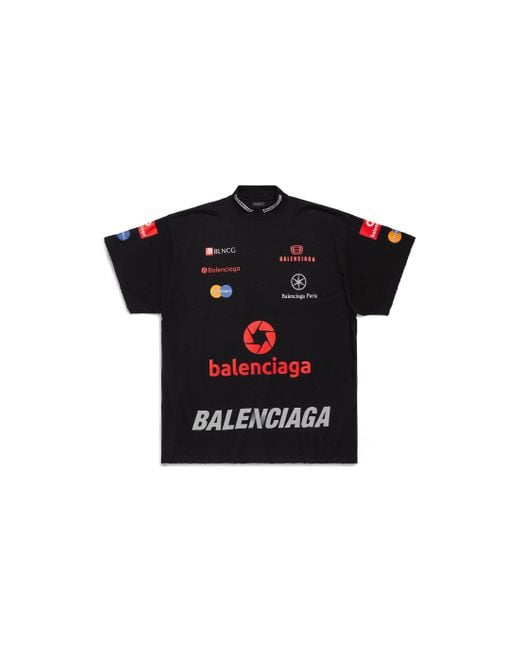 Balenciaga Black Top League T-shirt Oversized