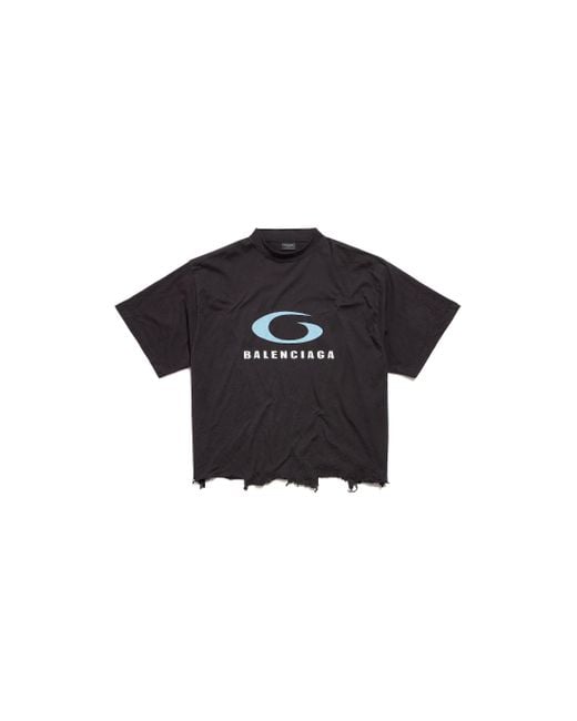 Balenciaga Black Loop Sports Icon Cropped T-Shirt