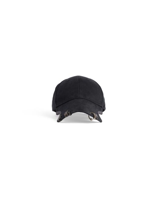 Balenciaga Black Piercing Cap