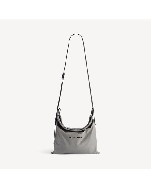 Balenciaga White Shopper Dust Bag Crossbody Pouch Medium for men