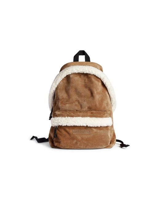 Balenciaga Brown Explorer Backpack for men
