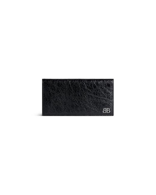 Balenciaga Black Monaco Vertical Long Wallet for men