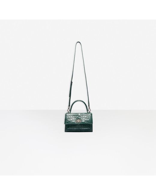 Balenciaga Leather Sharp Xs Satchel Shoulder Bag in Forest Green (Green) -  Lyst