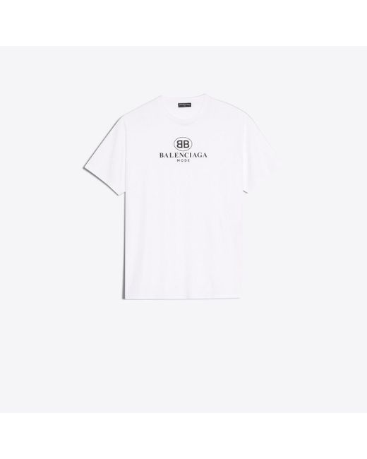 Balenciaga T-Shirt BB Mode in White für Herren