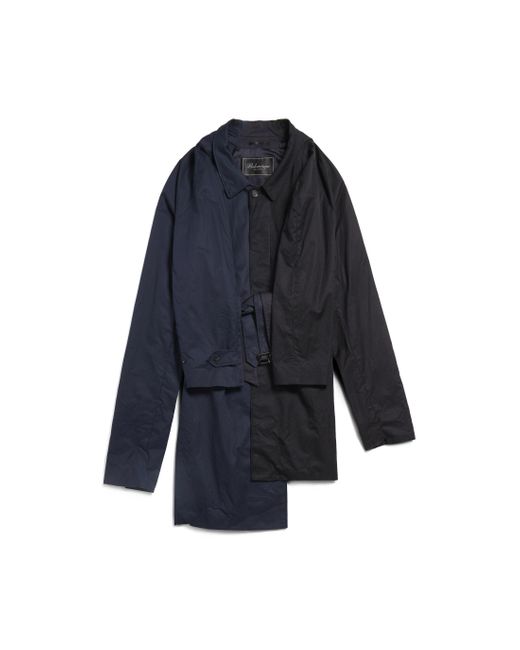 Balenciaga Blue Double Sleeve Carcoat