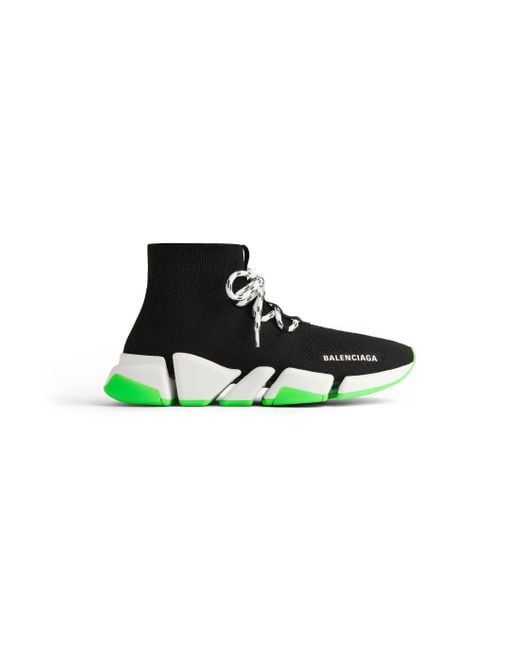 Balenciaga Speed 2.0 lace-up recycelter strick-sneaker in Black für Herren