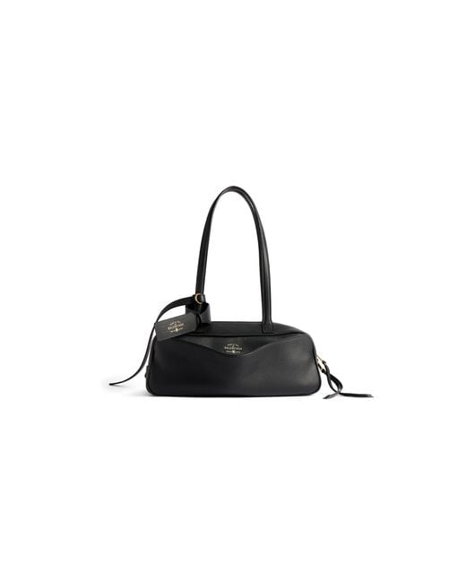Balenciaga Black Carrie Bowling Bag Small