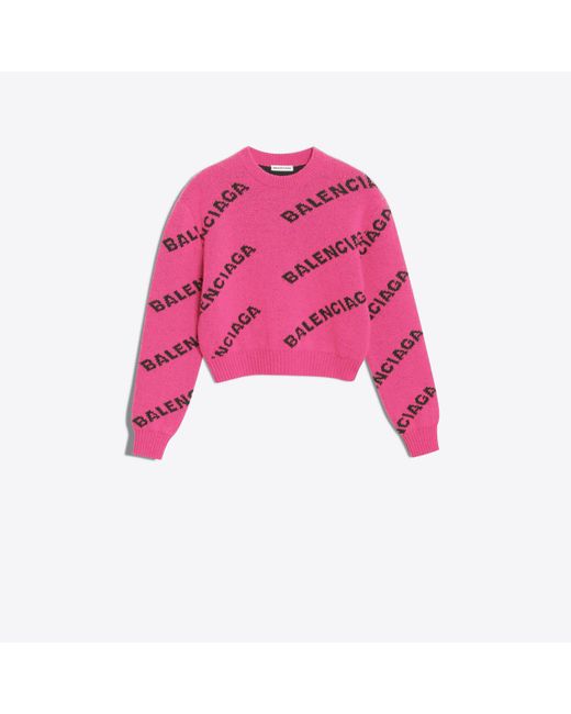 Balenciaga Short Crew-Neck Jumper